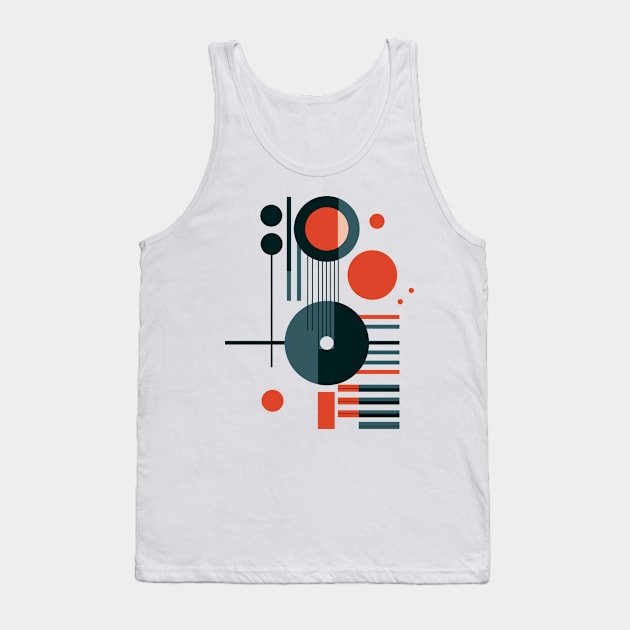 Mid Century Geometry Tank Top by n23tees